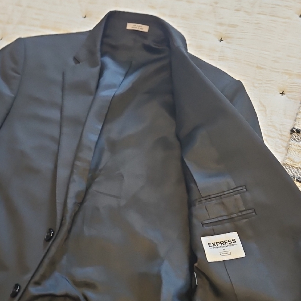Express Charcoal Suit Jacket